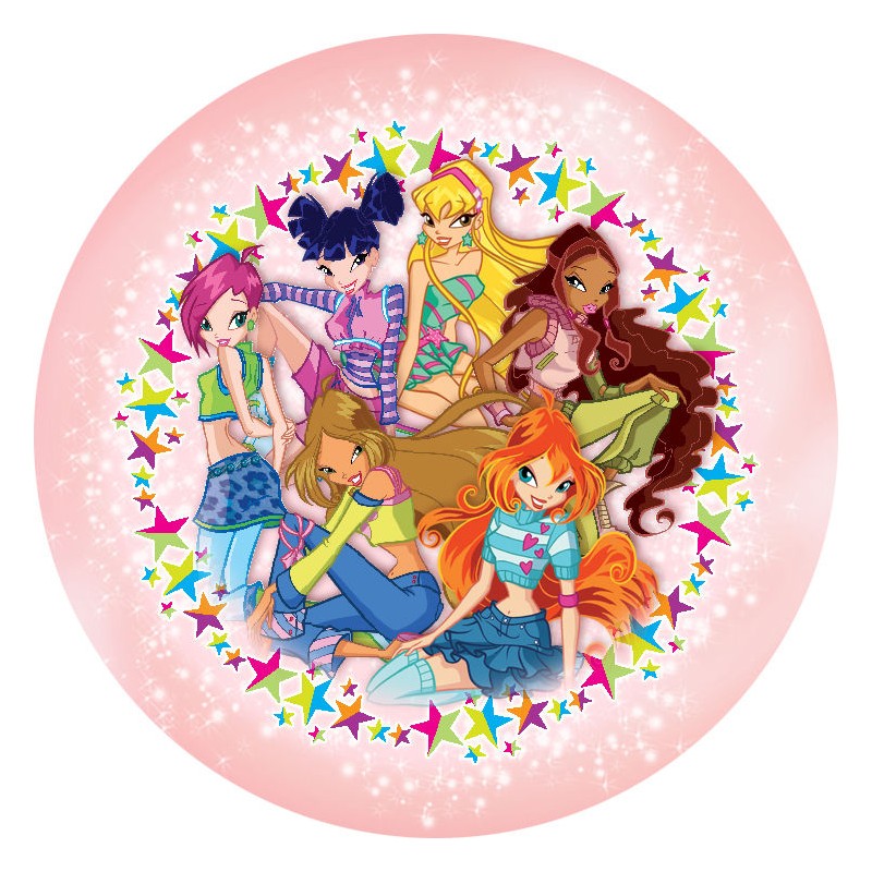 Cialda in ostia per torta con WINX  personalizzata