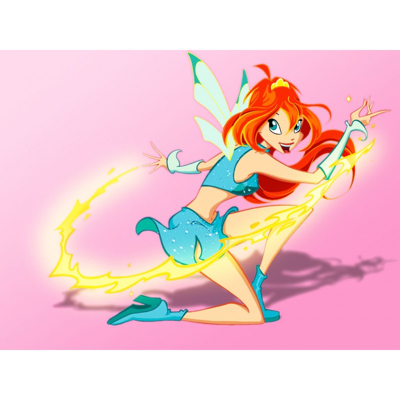 Cialda in ostia per torta con WINX FATINE MAGICHE personalizzata