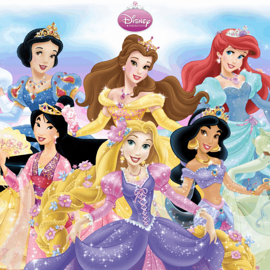 Cialda in ostia per torta PRINCIPESSE DISNEY PRINCESS, personalizzata nome, disco, dolce, torte, cialde, ostie
