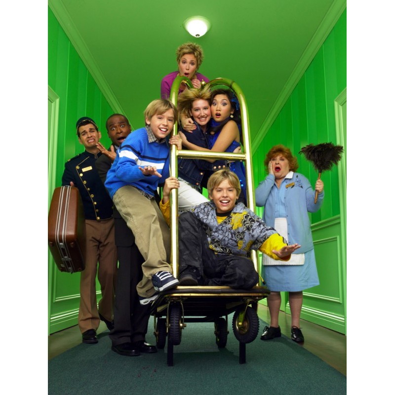 Cialda in ostia per torta con ZACK E CODY AL GRAND HOTEL personalizzata